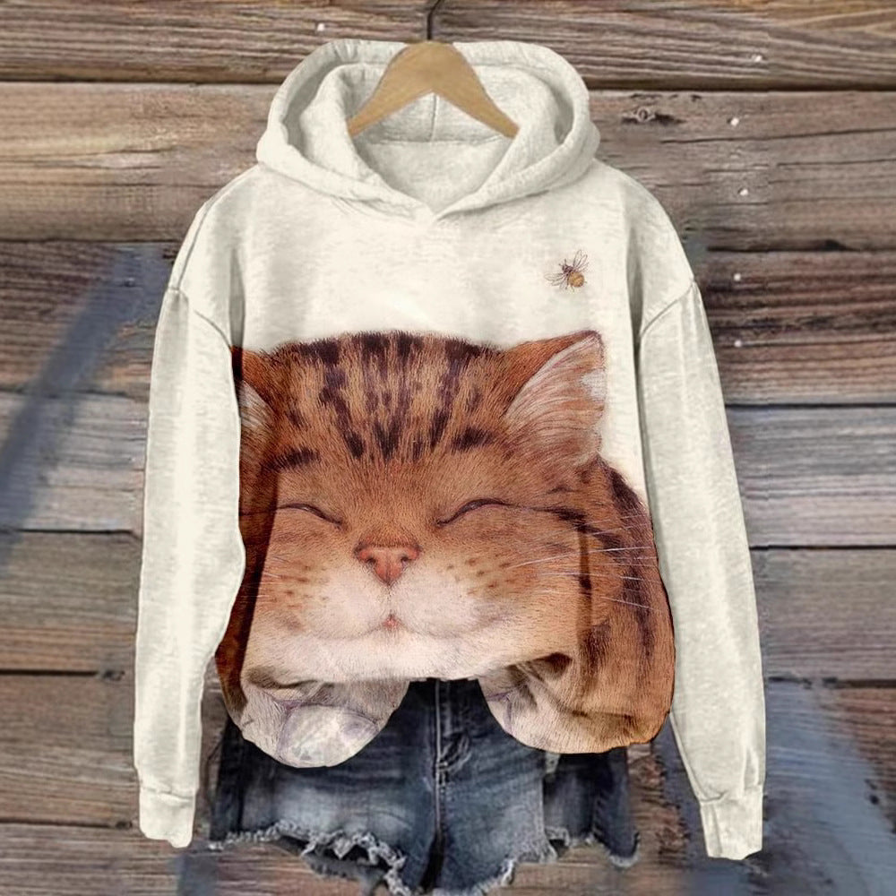 Women's 3D Digital Print Sweatshirt - Loose Fit