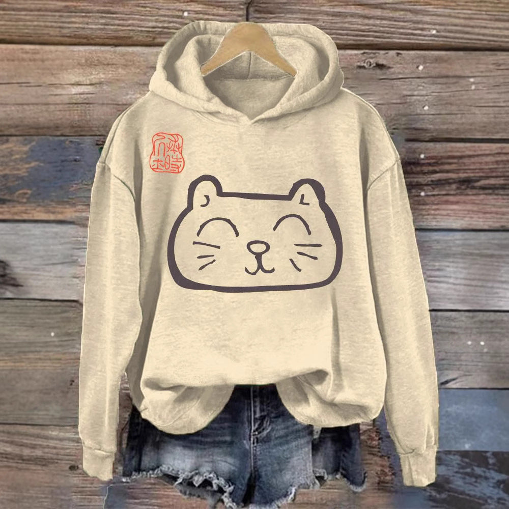 Women's 3D Digital Print Sweatshirt - Loose Fit