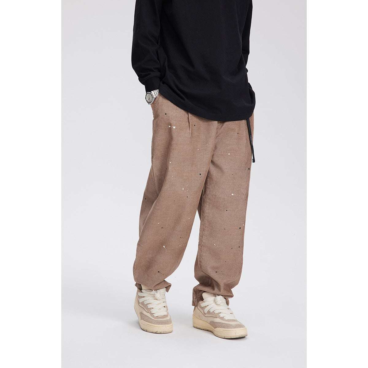 Men's Loose Fit Straight-Leg Cargo Trousers | Blue & Khaki | M–2XL