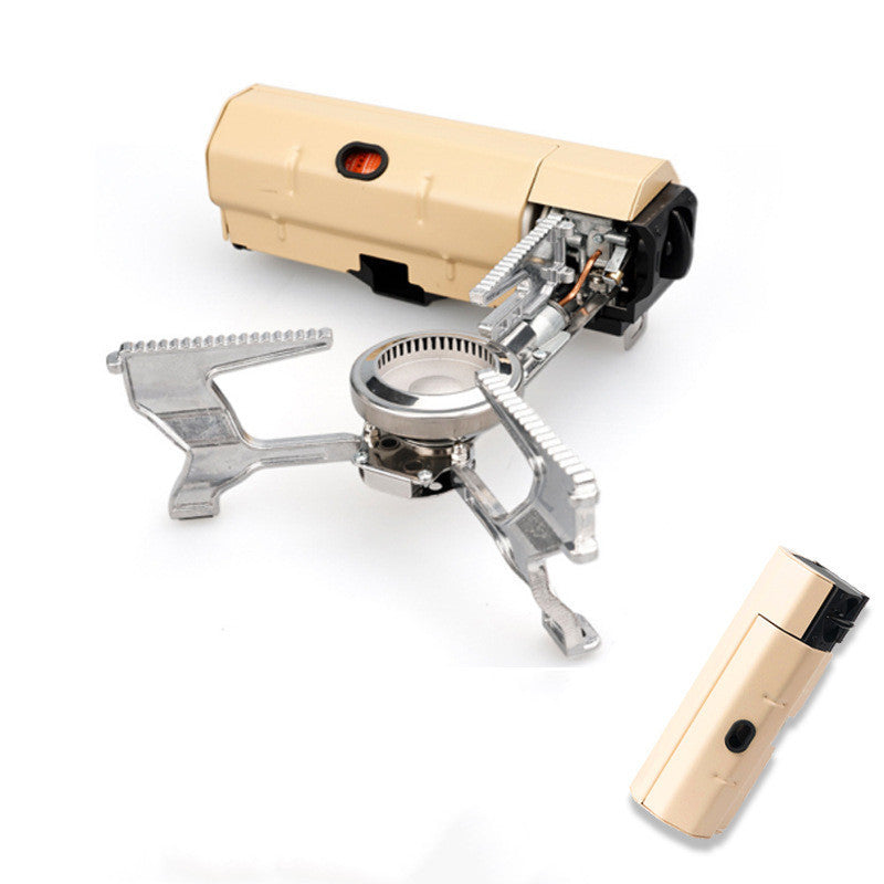 Camping Gas Stove Portable Folding Cassette Stove Outdoor Hiking BBQ Travel Cooking Grill Cooker Gas Burner - 2.6KW