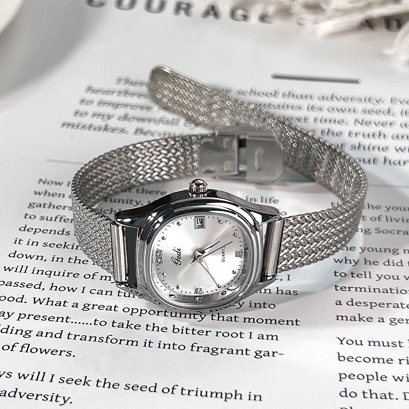 Vintage Waterproof Quartz Watch - Korean Style