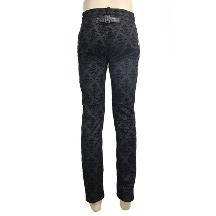 Men's Palace-Style Retro High-Waist Trousers | Black | S–3XL