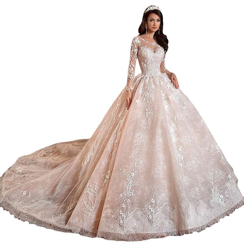 Backless Trailing Wedding Dress | White | US 2–16 & 14W–26W