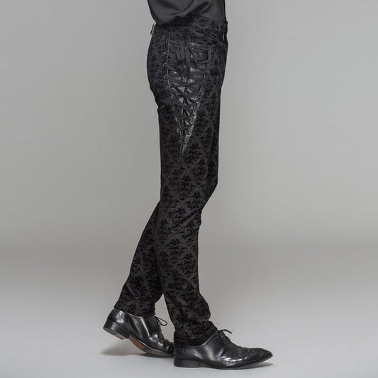 Men's Palace-Style Retro High-Waist Trousers | Black | S–3XL