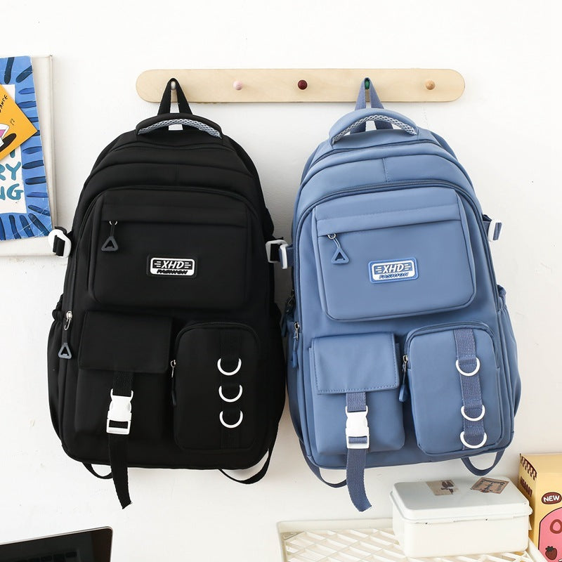Cartoon Graffiti High School Student Large Capacity Schoolbag