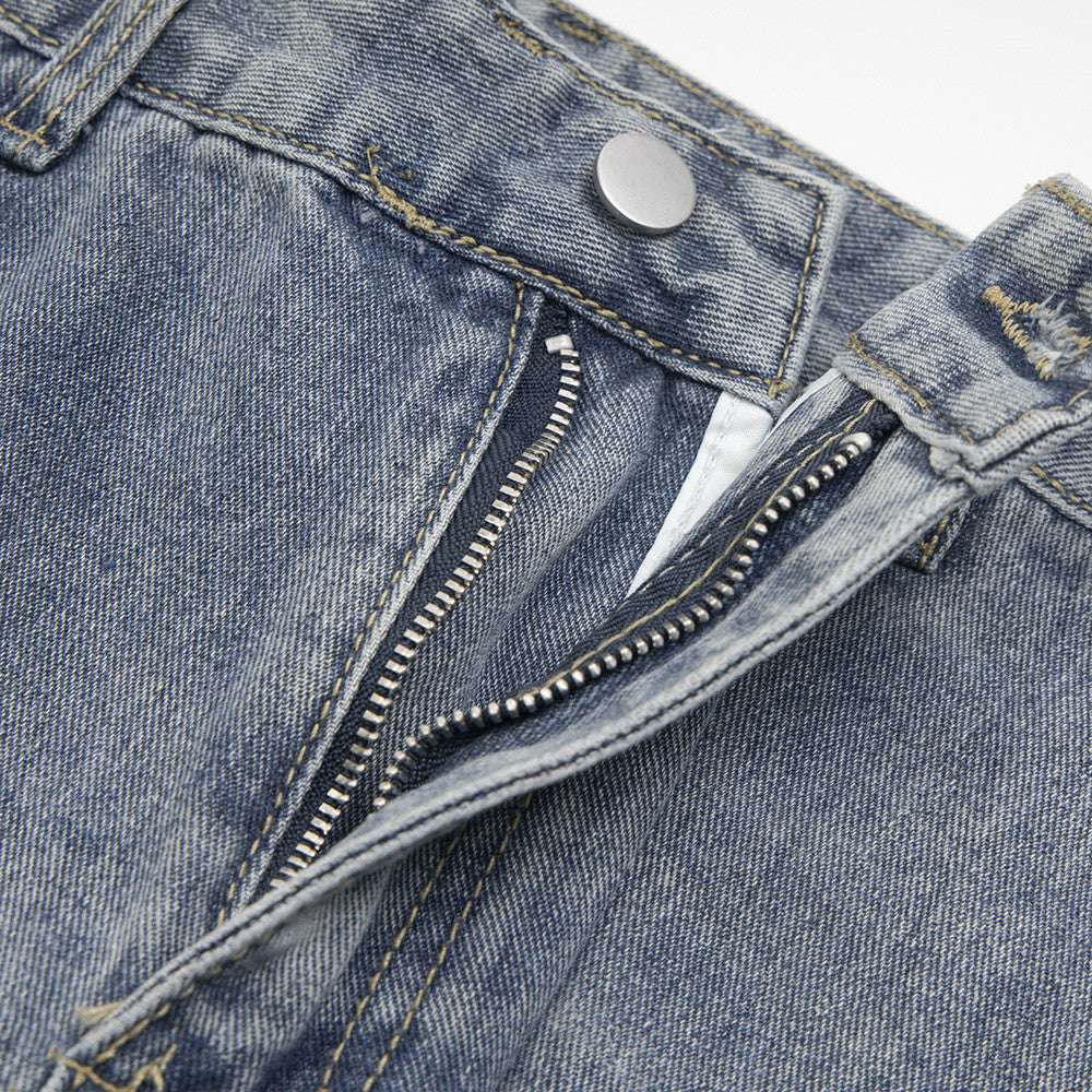 Ripped Denim Trousers | Black & Blue | M–XL