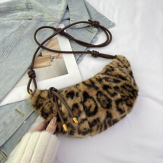 New Fall Winter Fashion Plush Shoulder Bag - Millivan supplies 