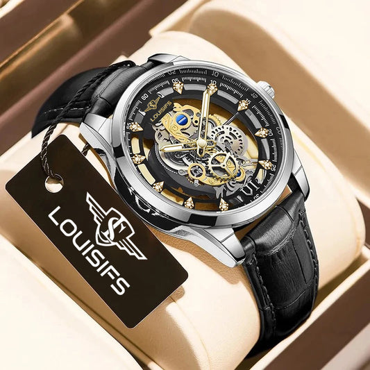Swiss Double-Sided Hollow Men's Quartz Watch