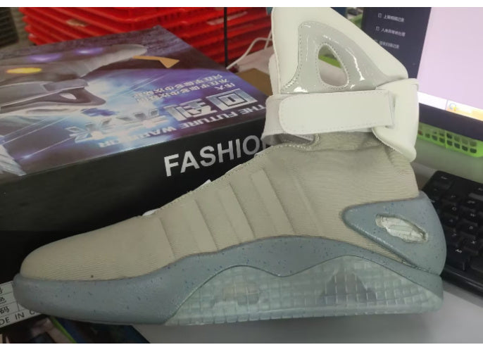 Basketball Shoes Men's  Breathable Four Seasons Luminous Shoes Rechargeable Fashion Trend Light Shoes