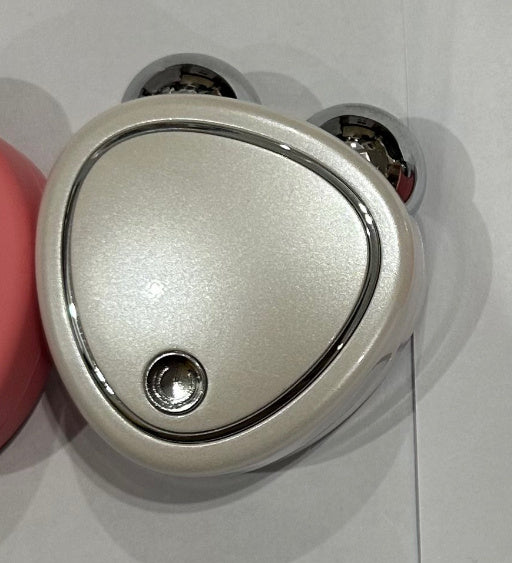 Micro Current Beauty Instrument Roller Instrument Beauty Massager Face - ABS Ion Ultrasonic Pink White