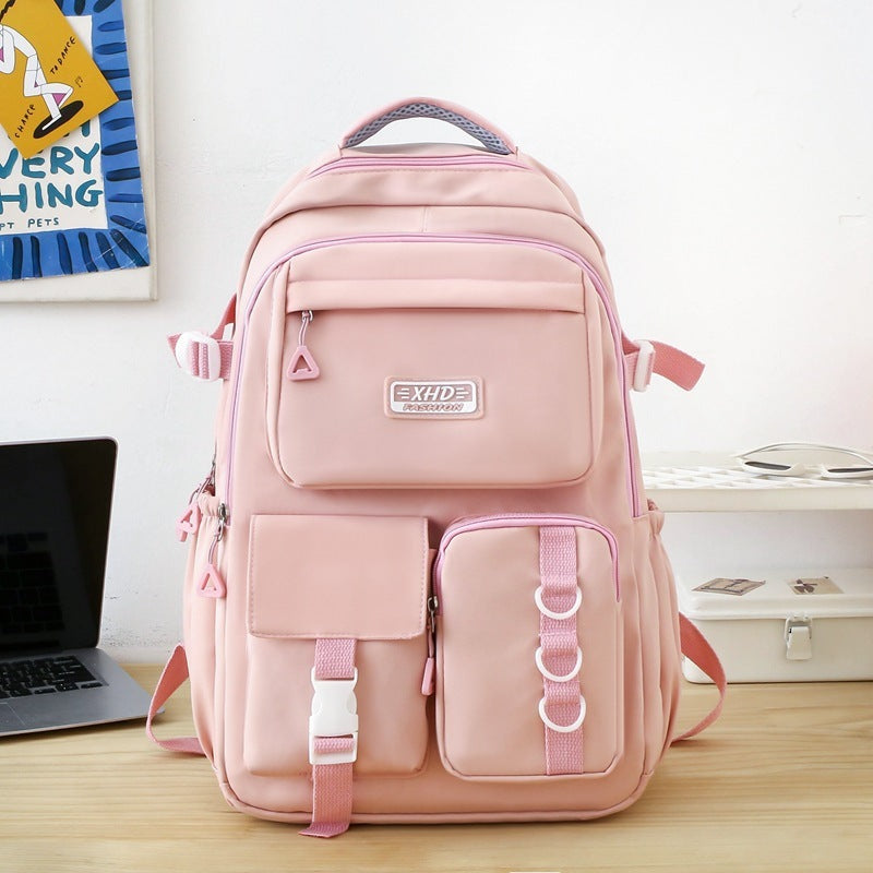 Cartoon Graffiti High School Student Large Capacity Schoolbag