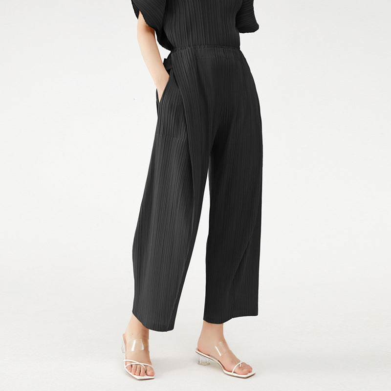 The Pantalon Drapé Plissé
