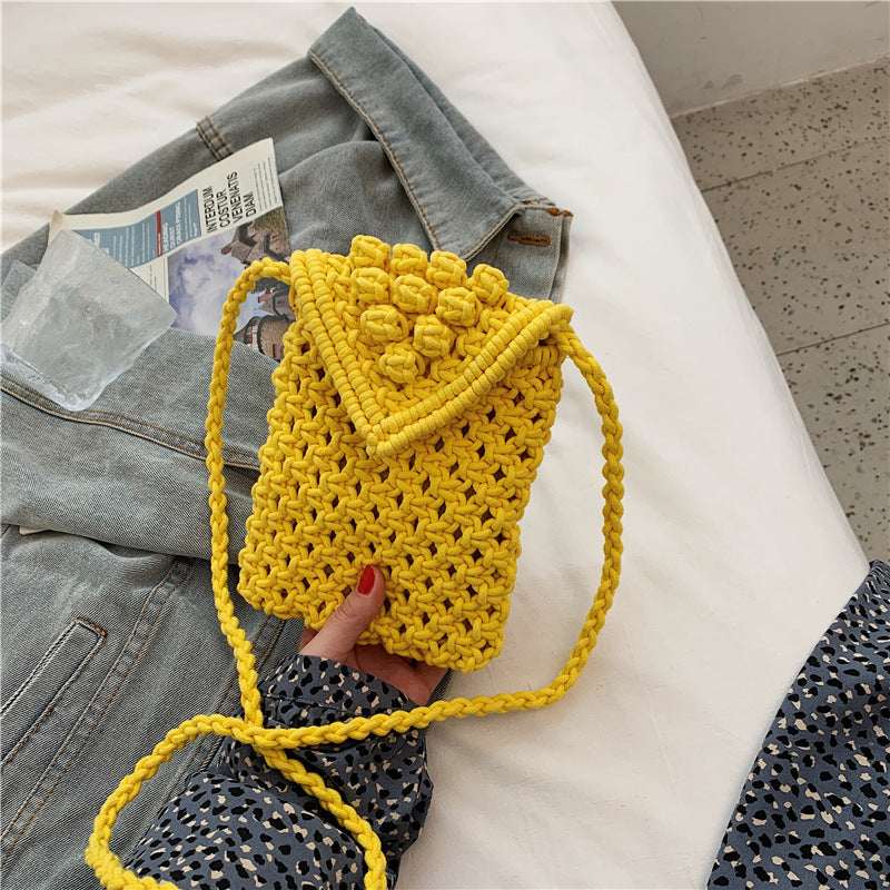 Western-Style Wool Square Messenger Bag - Women's Trendy Shoulder Bag