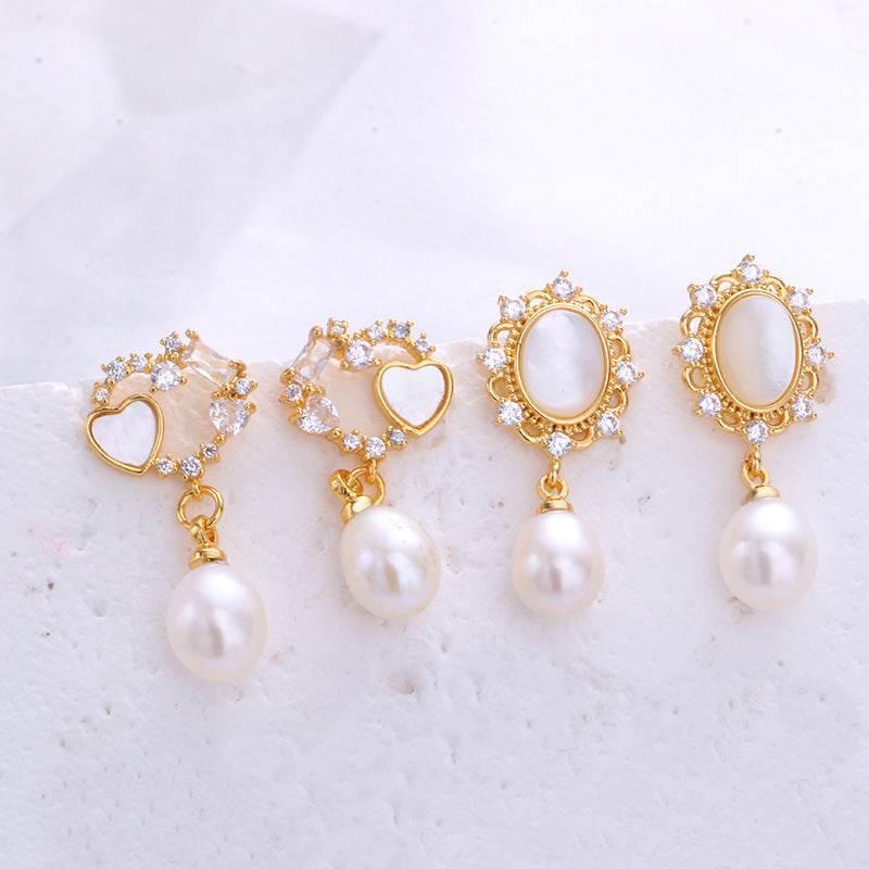 S925 Silver Pearl Stud Earrings - Millivan supplies 