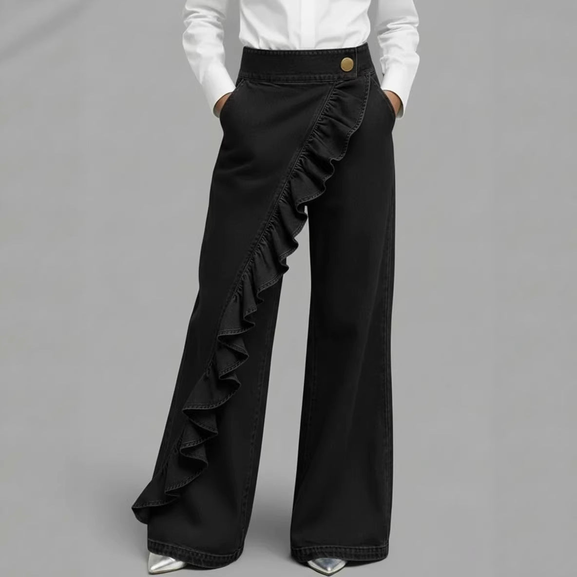 The Pantalon Ourlet Irrégulier