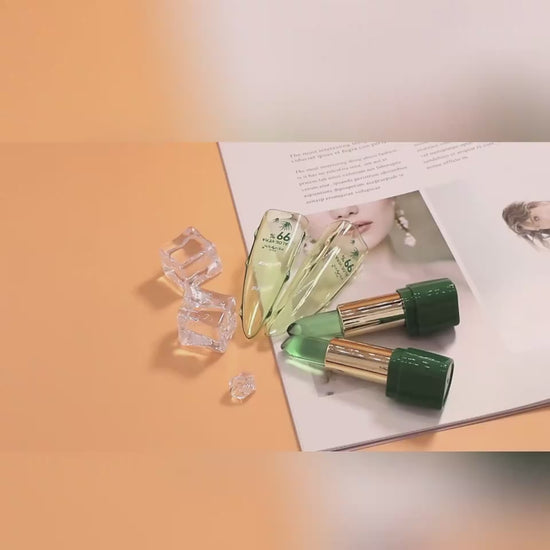 lipstick showing multiple color variations and moisturizing benefits"